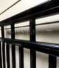 Hand Railing Gate - Style 3 with no spear in Black - Side View