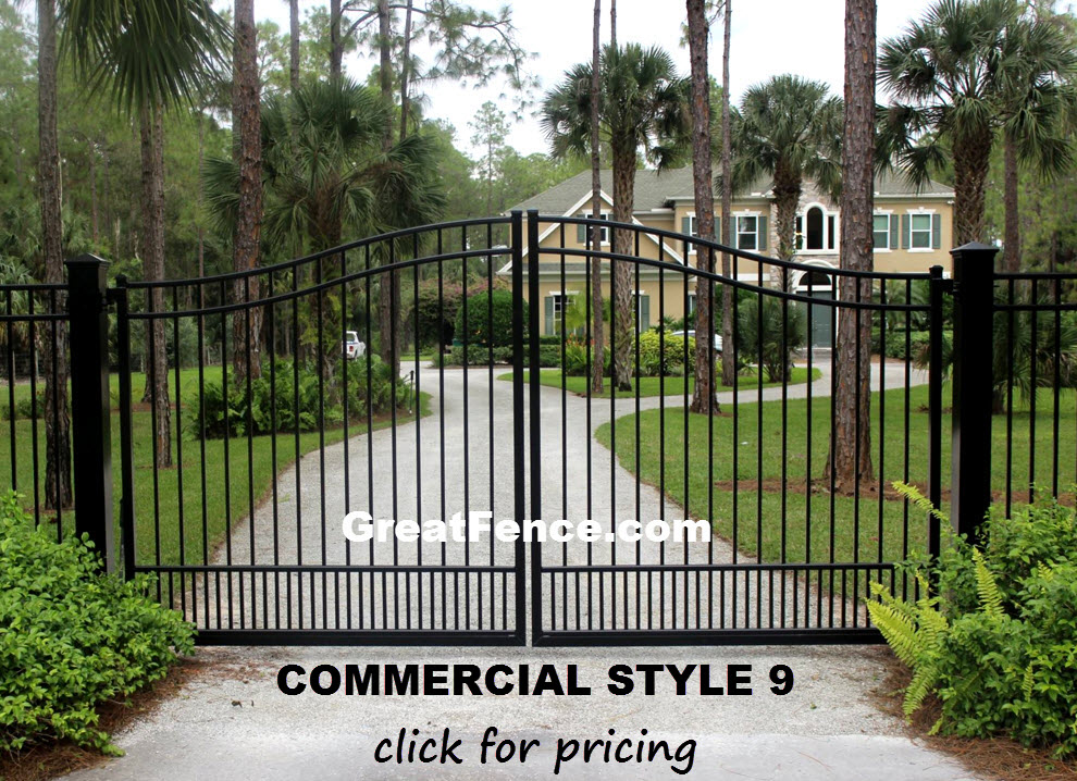 Arched Driveway Gate