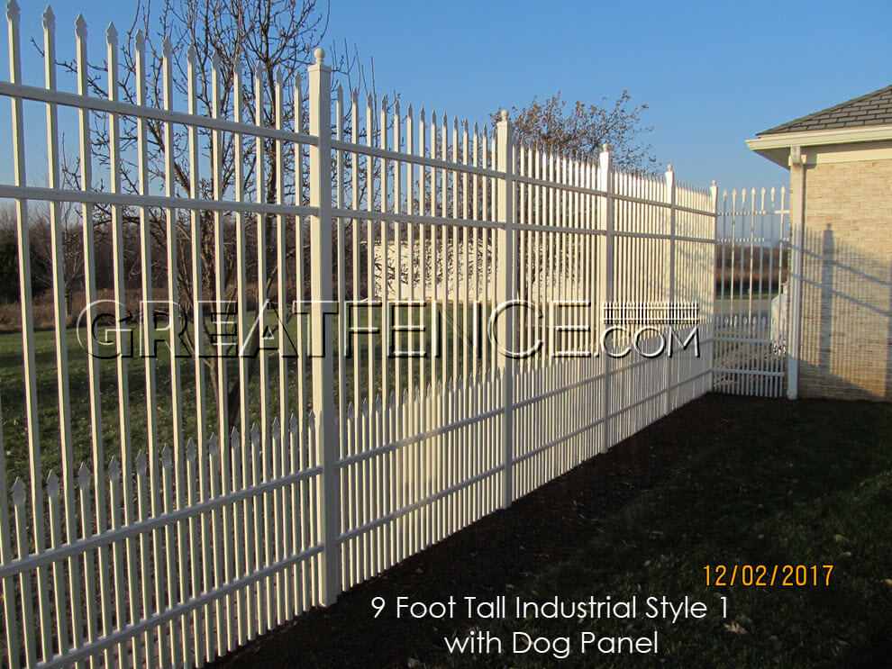 White Industrial Fencing with Puppy Pickets 2018