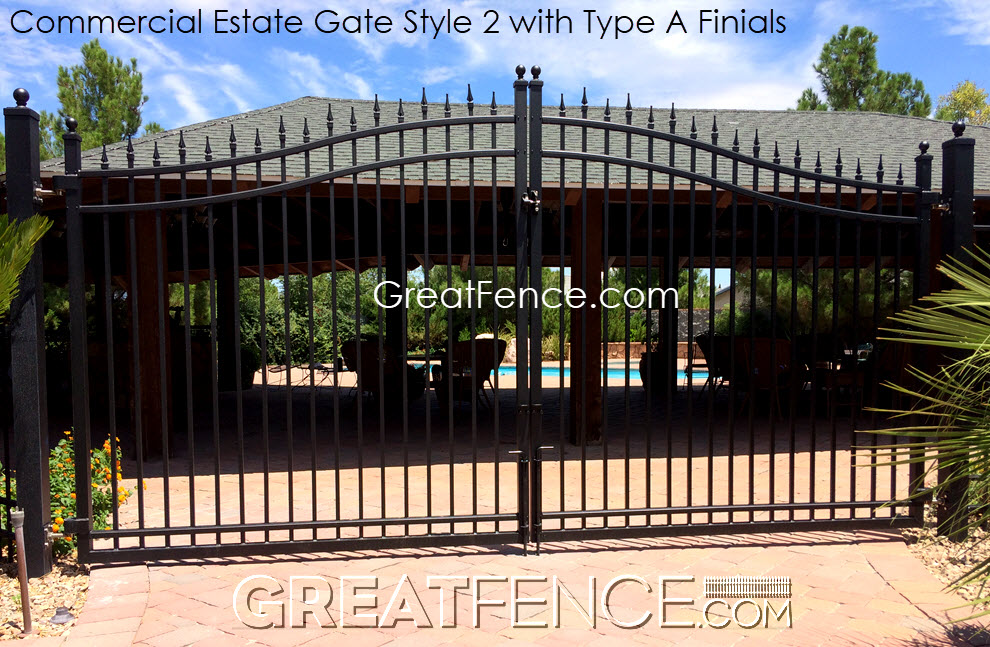 aluminum estate gate