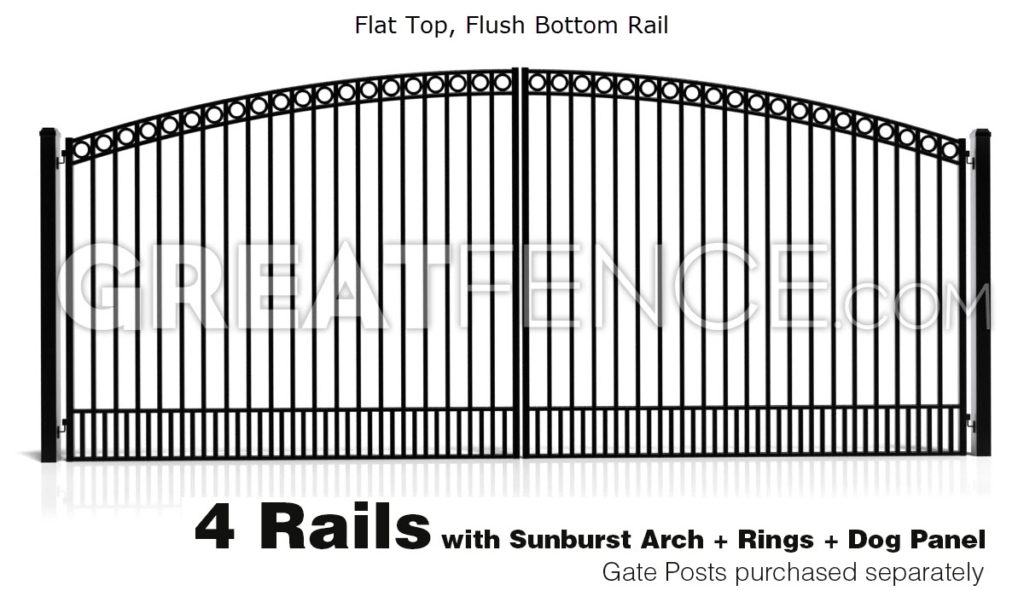 Gate Arch 25 x 10 mm 1,000 wide x 190 mm Rise Gate Top Style C 