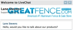 Greatfence live chat