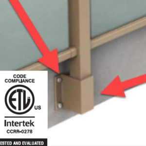 Deck Railing Extended Fascia Aluminum Post